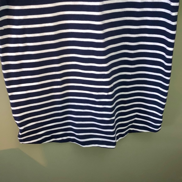 GAP Maternity Blue and White Bateau Neck Mini Dress - Picture 5 of 12